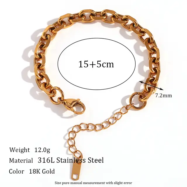 Simple Titanium Steel Choker Bracelet Cross Batch Angle Chain - Shop at LoveMi