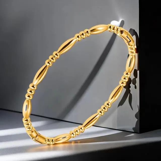 Women's Retro Stainless Steel Bracelet Fashion Simple 15 E 4 Gold Bracelet - Shop at LoveMi