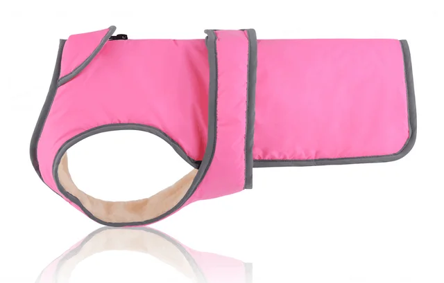 Lapel Pet Dog Clothes Autumn Cotton padded Coat Lapel Pink - Shop at LoveMi