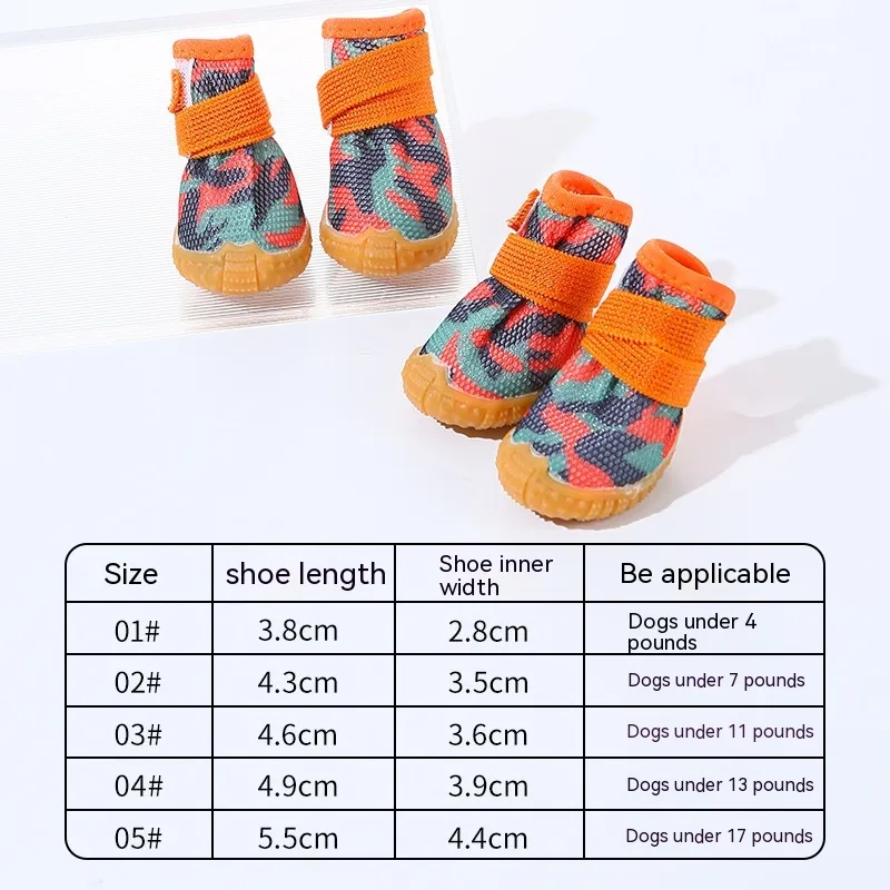 Pet Shoes Is Not Easy To Drop Poodle - Orange