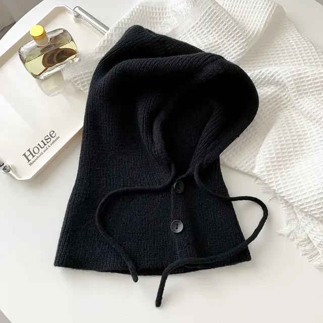 Hat Women's Warm Scarf One Couple Black - Shop at LoveMi