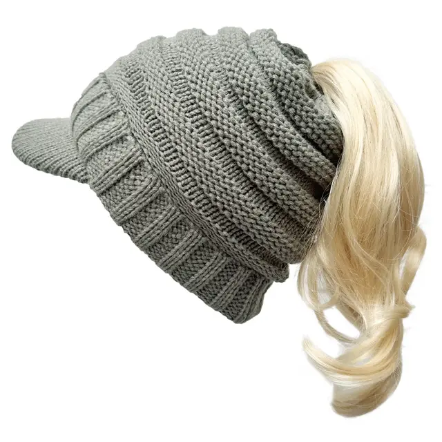 Women's Ear Protection Warm Hat Curling Wool Gray - Shop at LoveMi