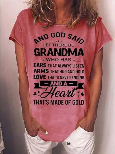 Polyester Short Sleeve Women's Text Pattern Printing Foreign Trade Women's Clothing Pattern 2 3Xl - Shop at LoveMi