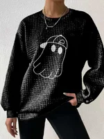 Women's Round Neck Sweater 3D Digital Printing - Zzy2023080216-Xxl