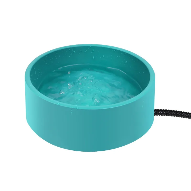 L Pet Heating Bowl Pet Tableware Anti fall Non slip Constant Emerald - Shop at LoveMi