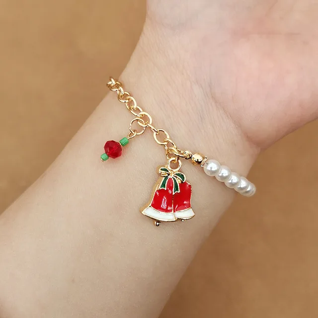 Elk Snowflake Bell Christmas Bracelet Hlbx2058 Bell - Shop at LoveMi