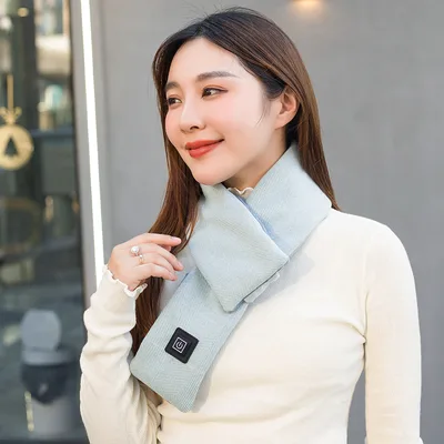 New Intelligent Heating Winter Scarf Cyan - Shop at LoveMi