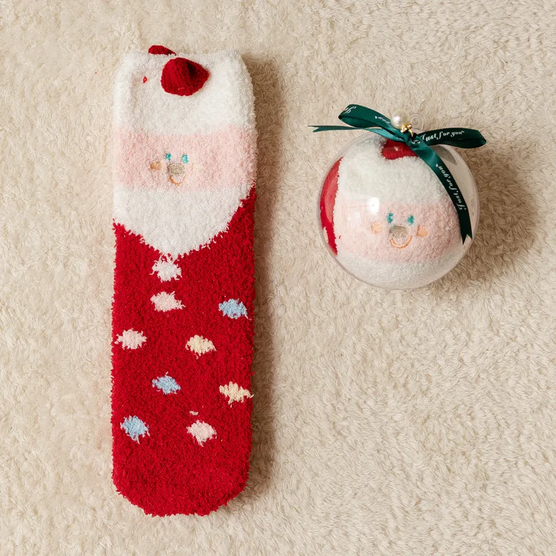 Christmas Decoration Acrylic Ball Boxed Christmas Socks Little Old Man Average Size - Shop at LoveMi