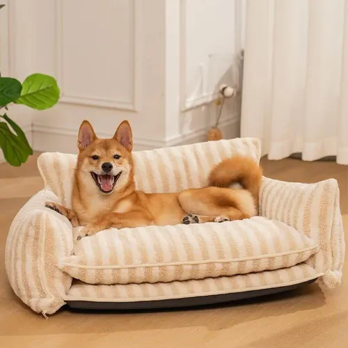 Pet Large Sofa Kennel Removable And Washable Large Sleeping Nest Beige - Shop at LoveMi