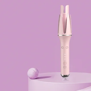 Automatic Curling Iron 32mm Rotary Electric - Pink