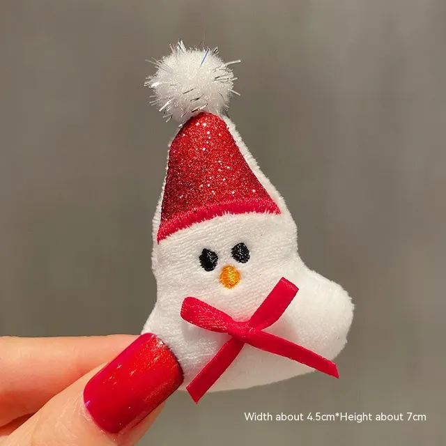 Women's Fashion Christmas Brooch Decoration Bow Snowman - Shop at LoveMi