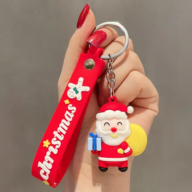 Women's Cute Fashion Cartoon Doll Christmas Keychain Gift Santa Claus - Shop at LoveMi