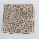 Artificial Silk Leopard Print Silk Scarf - Orange - View 1