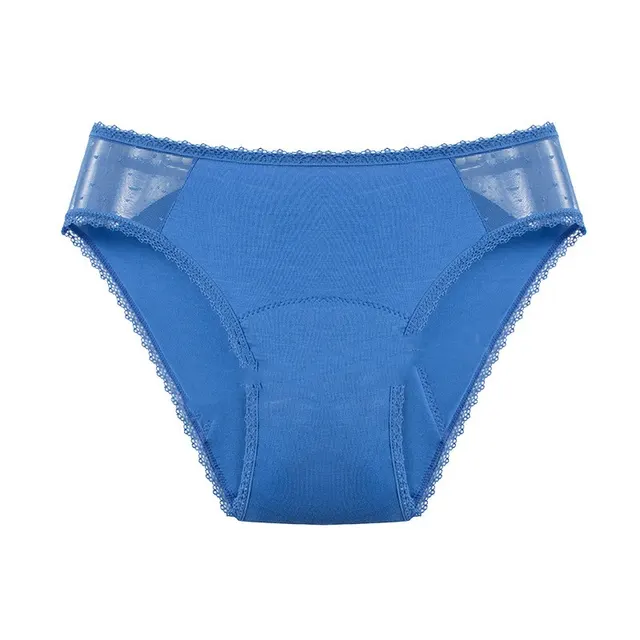 Sexy Lace Washable Women's Underwear Leak Proof Blue - Shop at LoveMi