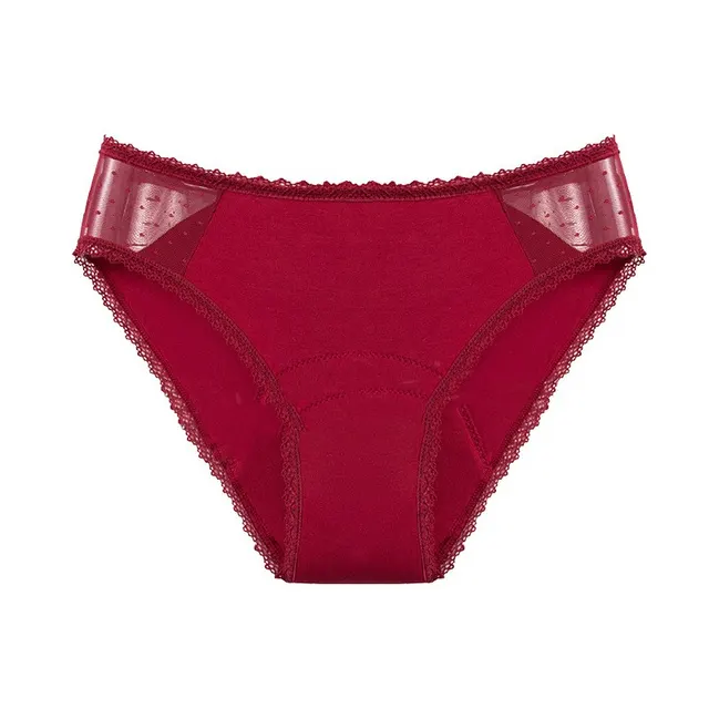 Sexy Lace Washable Women's Underwear Leak Proof Red - Shop at LoveMi