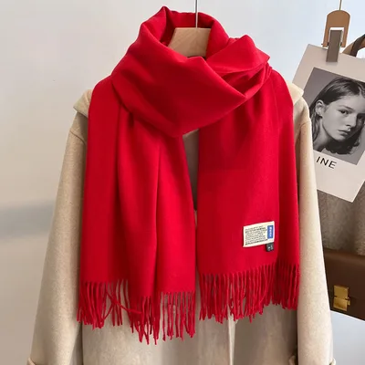 High end Versatile Shawl Warm Thickened Scarf Dual purpose 39 - Shop at LoveMi