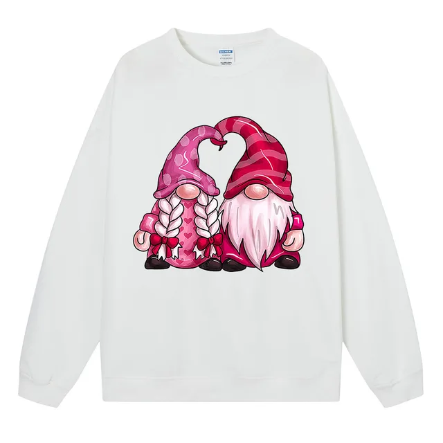 Casual Plus Size Crew Neck Pullover Sweatshirt Top White - Shop at LoveMi