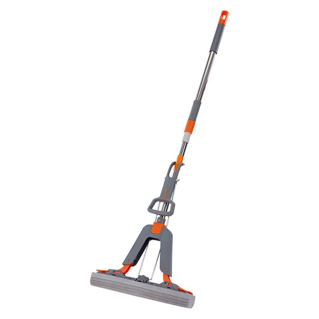 Hand Washing Free Mop Household Folding PVA Mop Gray - Shop at LoveMi