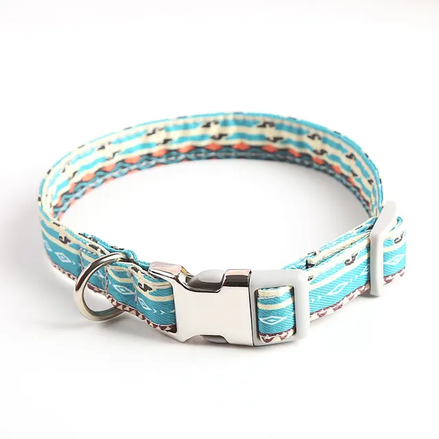Fashion Cute Simple Pet Dog Collar Floral Green - Shop at LoveMi