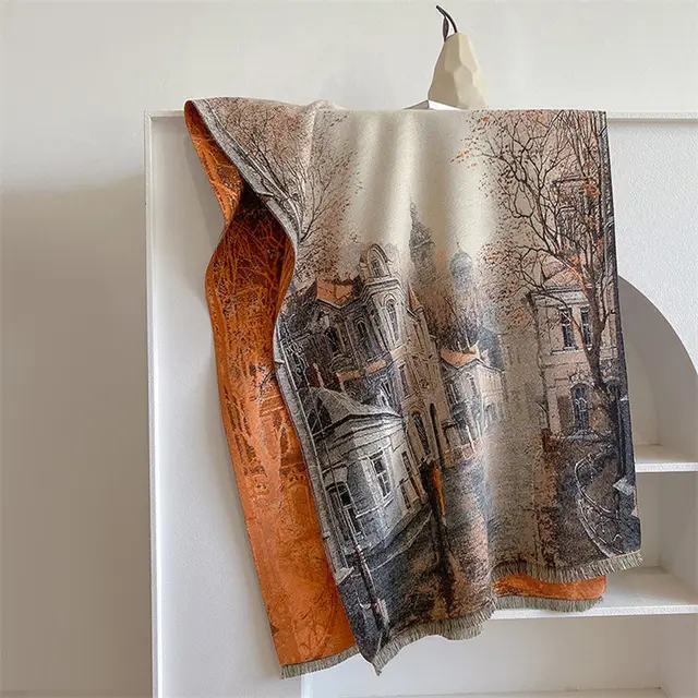 Ethnic Style Scarf Women's Winter Warm Castle - Shop at LoveMi