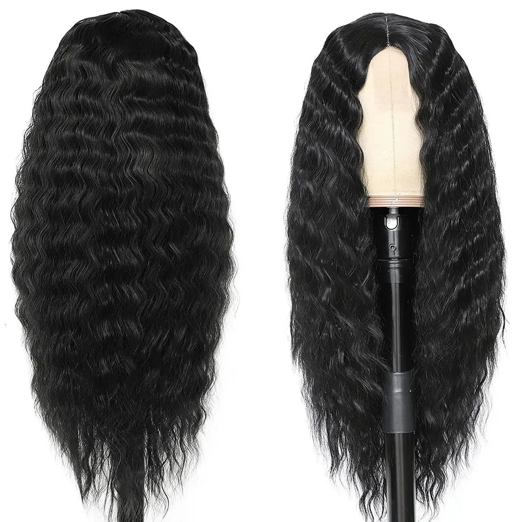 Women's Lace Long Curly Wig - 1B