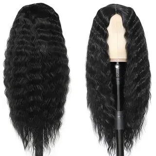 Women's Lace Long Curly Wig - 1B