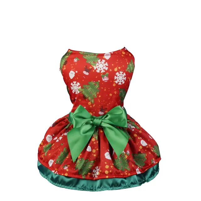 Holiday Personality Party Dress Up Pet Clothes Snowflake Christmas Tree - Shop at LoveMi