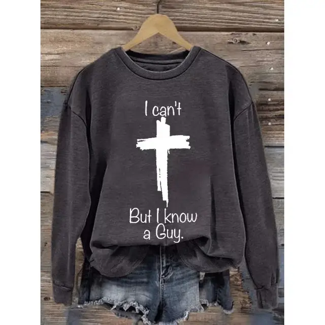 Women's All match Crew Neck Casual Loose Sweater Gray - Shop at LoveMi