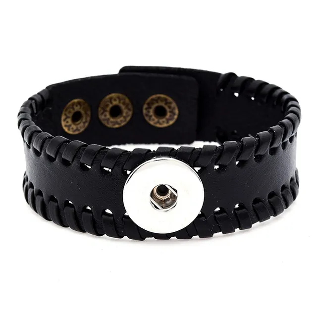 Two Color Fashion Personality Retro Bracelet Black - Shop at LoveMi