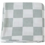 Gray Green Large Plaid