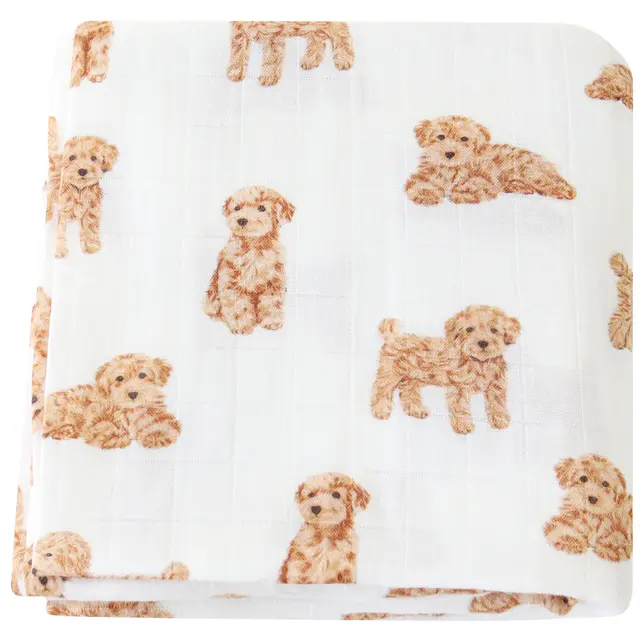 Summer Baby Blanket Bamboo Cotton Gauze Bath Towel Poodle - Shop at LoveMi