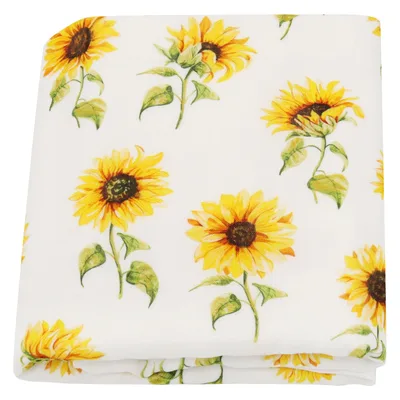 Summer Baby Blanket Bamboo Cotton Gauze Bath Towel Sunflower - Shop at LoveMi