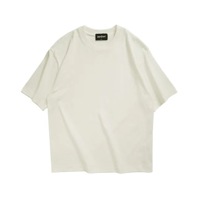 Japanese Heavyweight Loose Short Sleeve T shirt Academy Style Apricot - Shop at LoveMi