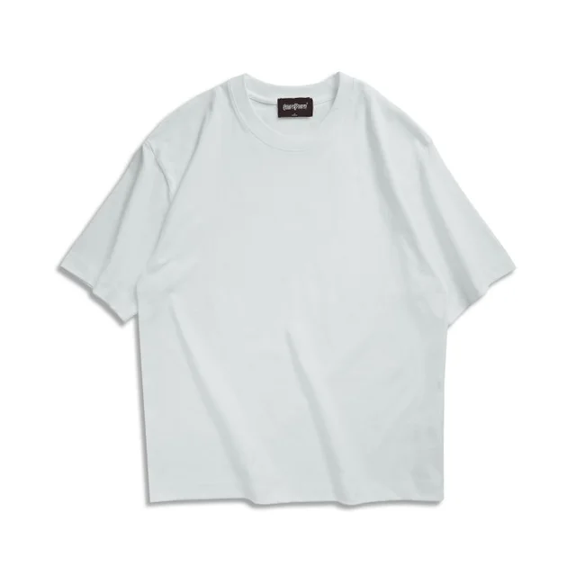 Japanese Heavyweight Loose Short Sleeve T shirt Academy Style White - Shop at LoveMi