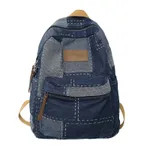 Men's And Women's Fashion High School Large Capacity Backpack - Blue