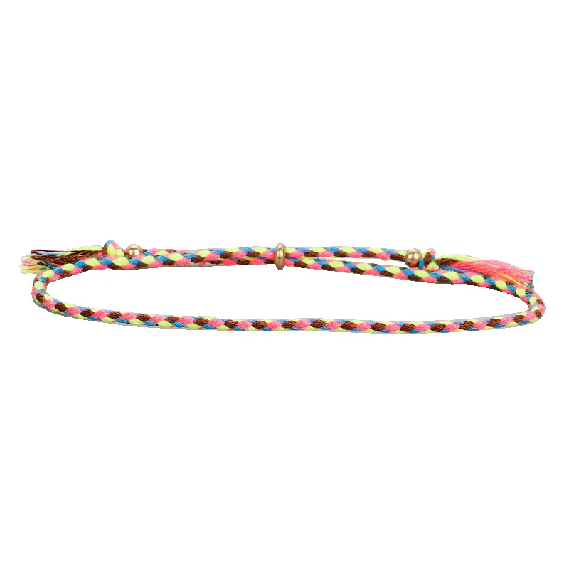 Tibetan Style Cotton String Copper Bead Tassel Carrying Strap Adjustable - 50 Models