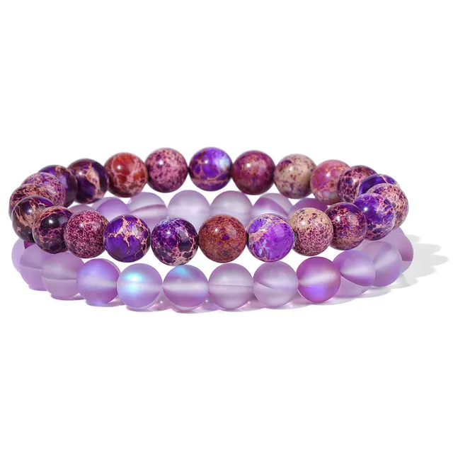 Natural Stone 8mm Bead Bracelet Men's Retro Fk1399 - Shop at LoveMi