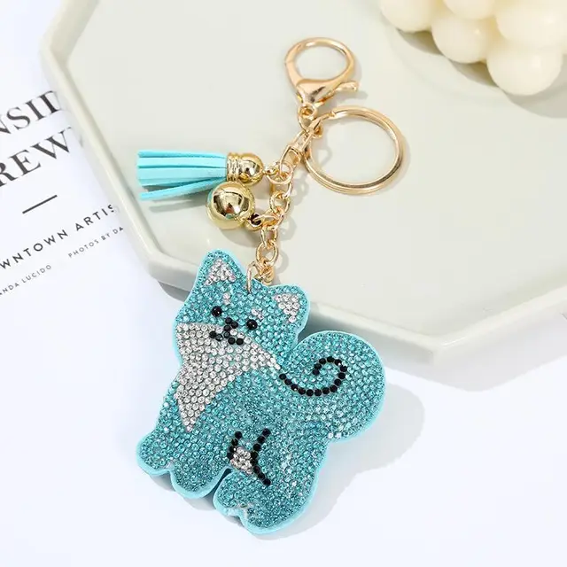 Tassel Diamond Keychain Pendant Green - Shop at LoveMi
