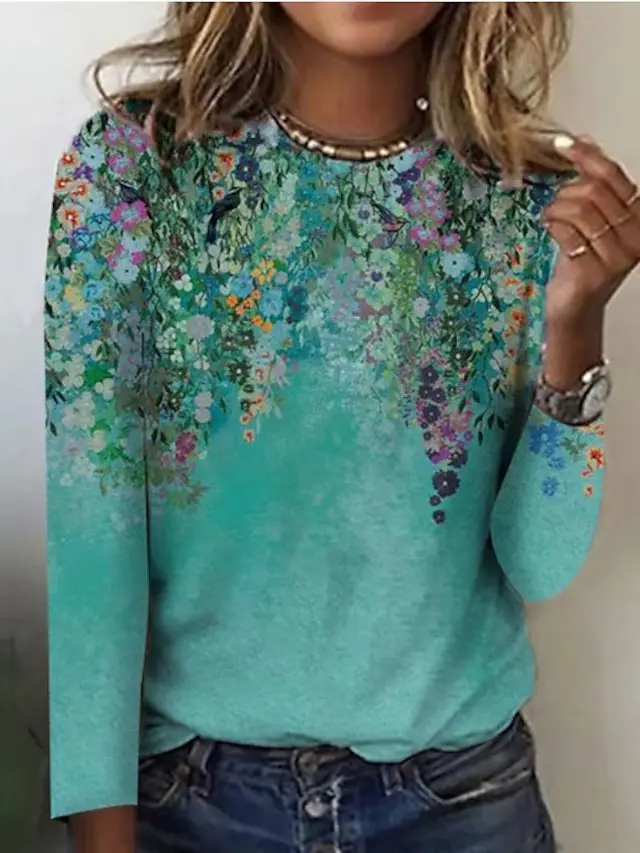 Autumn And Winter New European And American Fashion Striped Long Sleeves Green - Shop at LoveMi
