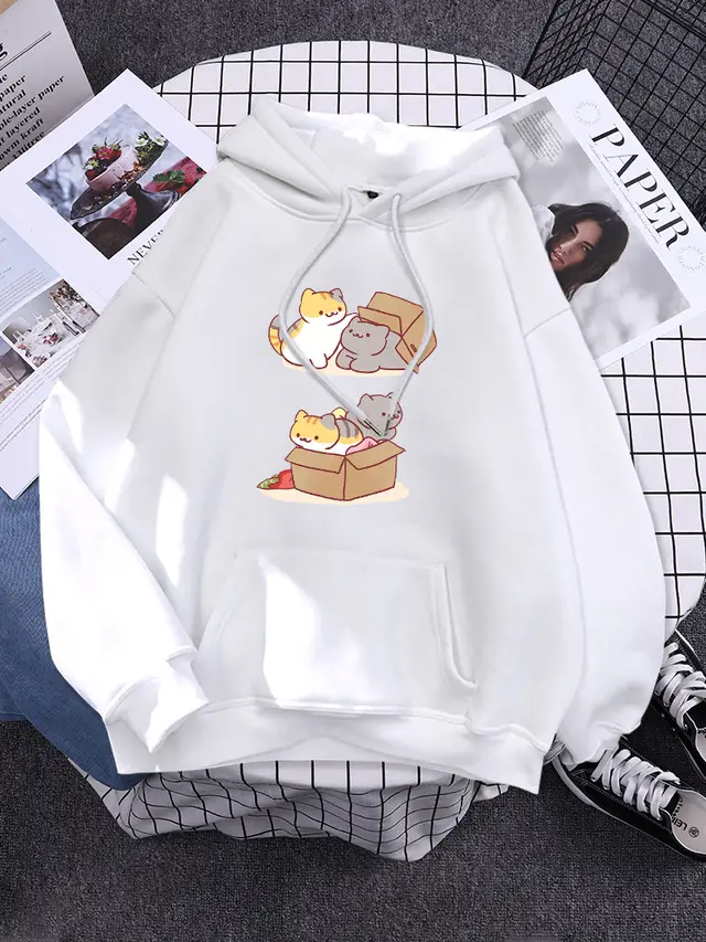 Two cute cats playing hide and seek in carto White - Shop at LoveMi