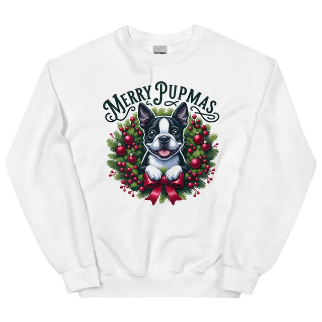 Fashion Pupmas Unisex Sweater White - Shop at LoveMi