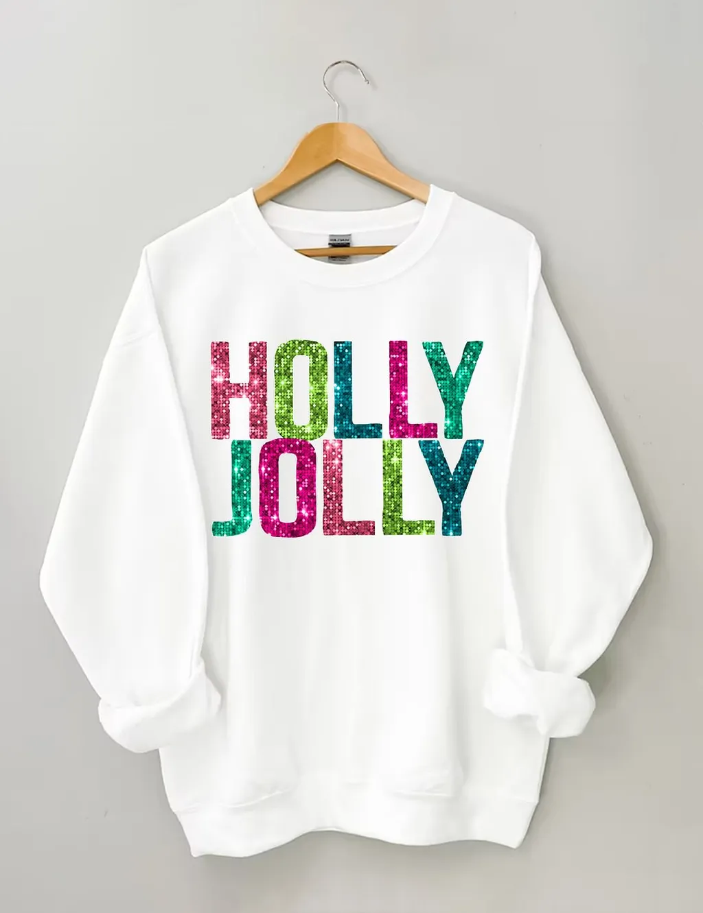 Women's Fashion Personality Round Neck Sweater - White