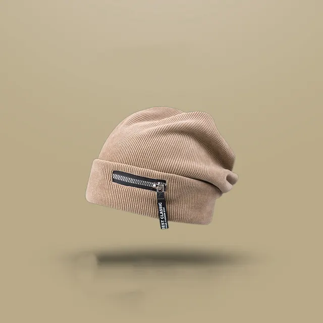 Women's Fashion All matching Earflaps Slipover Hat Cloth Label Kizlanc Khaki - Shop at LoveMi