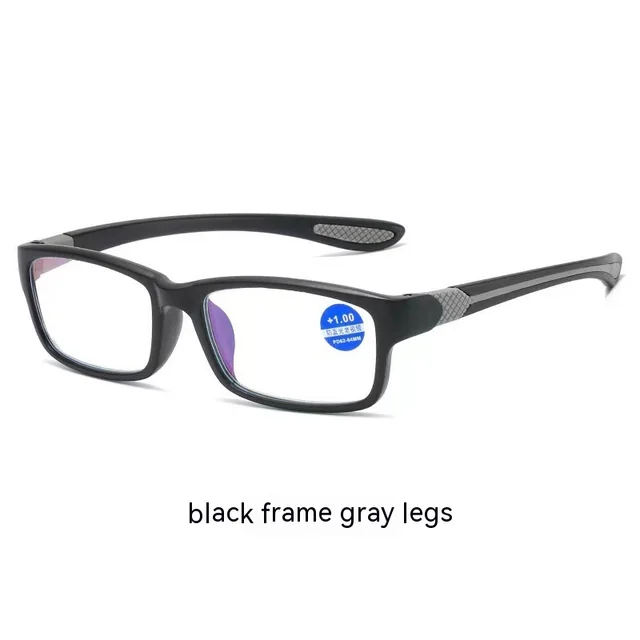 Anti Blue Ray TR90 Color Two color Sports Frame Reading Glasses Grey - Shop at LoveMi