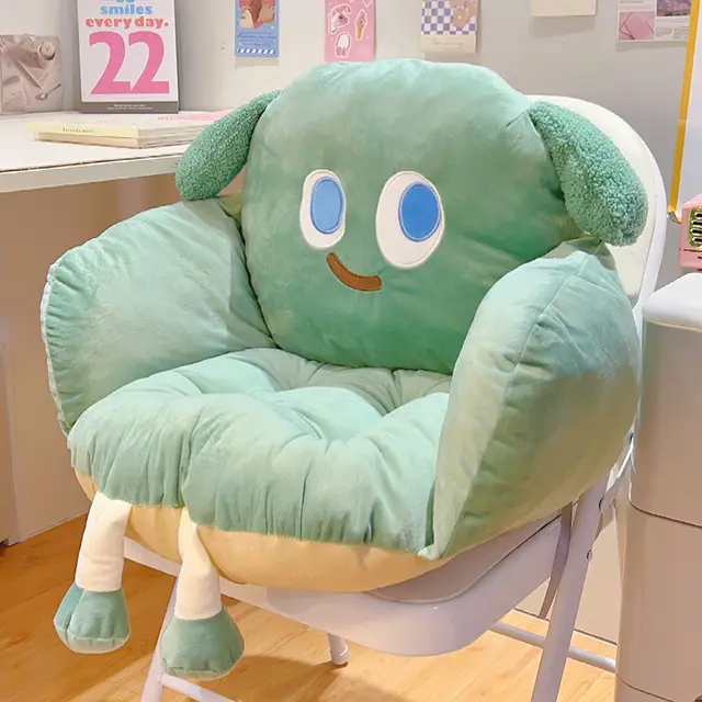 Chair Backrest Integrated Office Waist Protection Cushion Green - Shop at LoveMi