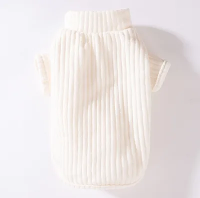 Bixin Pet Clothes Cat Cat Dog Autumn And Winter Wear Thickened Cotton Coat White Base - Shop at LoveMi