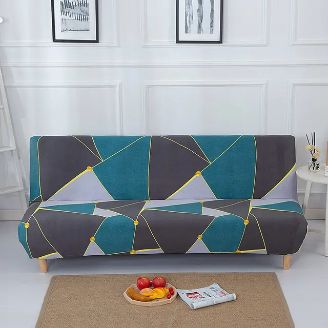 Stretch Sofa Mattress Cover Fabric Folding Gloves Geometric Impression - Shop at LoveMi