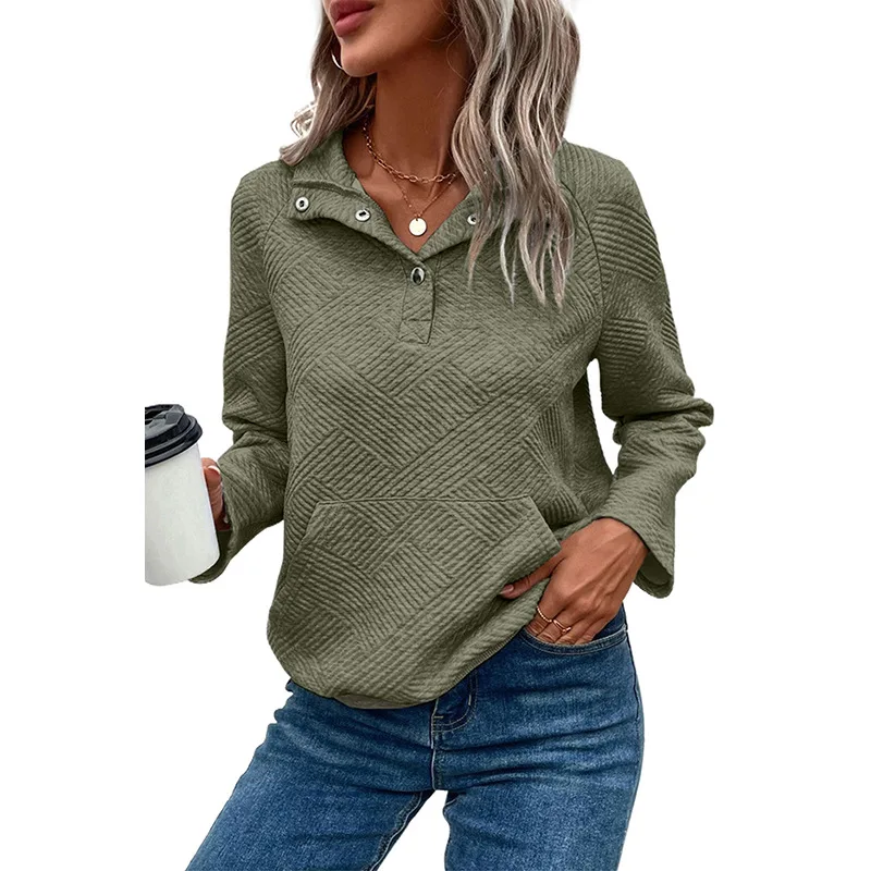 All matching V neck Long Sleeve Top Women Lc25315197 P1209 - Shop at LoveMi