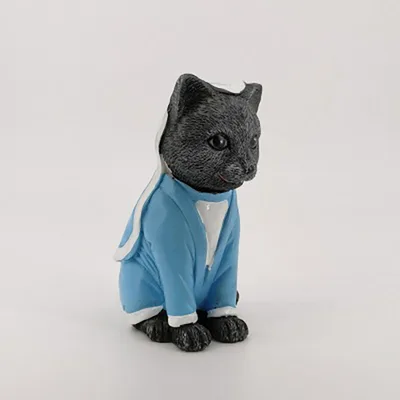 Cat Royal Resin Crafts Animal Ornaments Christmas Gift Garden Decoration A Style - Shop at LoveMi