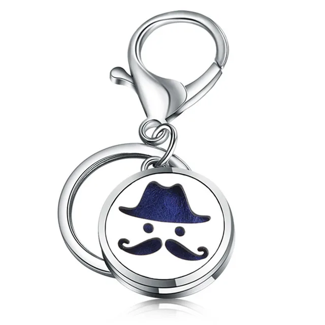 Perfume Key Chain Stainless Steel Essential Oil Diffuser 1 Style - Shop at LoveMi